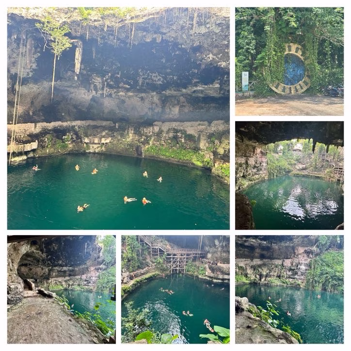 Cenote Zací en plein centre de Valladolid, Yucatán, Mexique